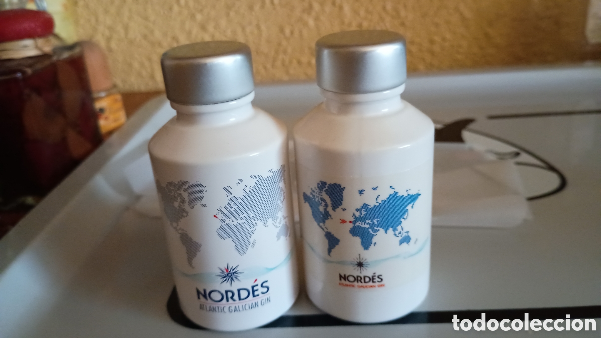 Coleccionismo de vinos y licores: Botellines Ginebra Nord&eacute;s