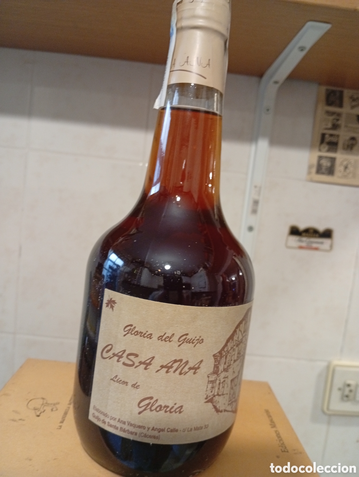 Coleccionismo de vinos y licores: LICOR DE GLORIA. CASA ANA. GLORIA DEL GUIJO. C&Aacute;CERES. 70 CL.