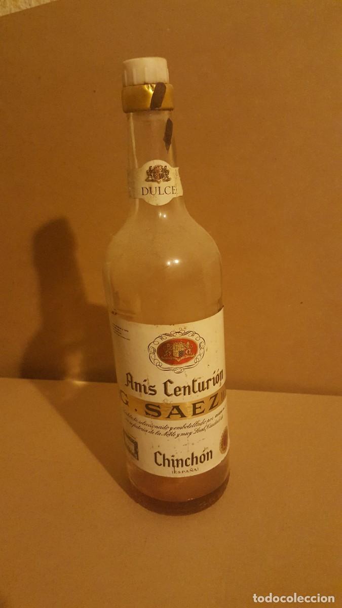 Coleccionismo de vinos y licores: Botella an&iacute;s dulce de Chinch&oacute;n, Centuri&oacute;n, G/Gregorio. Saez hdz.