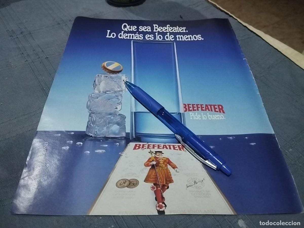 Coleccionismo de vinos y licores: GINEBRA BEEFEATER ANUNCIO PUBLICIDAD REVISTA 1989 BONITO PARA ENMARCAR
