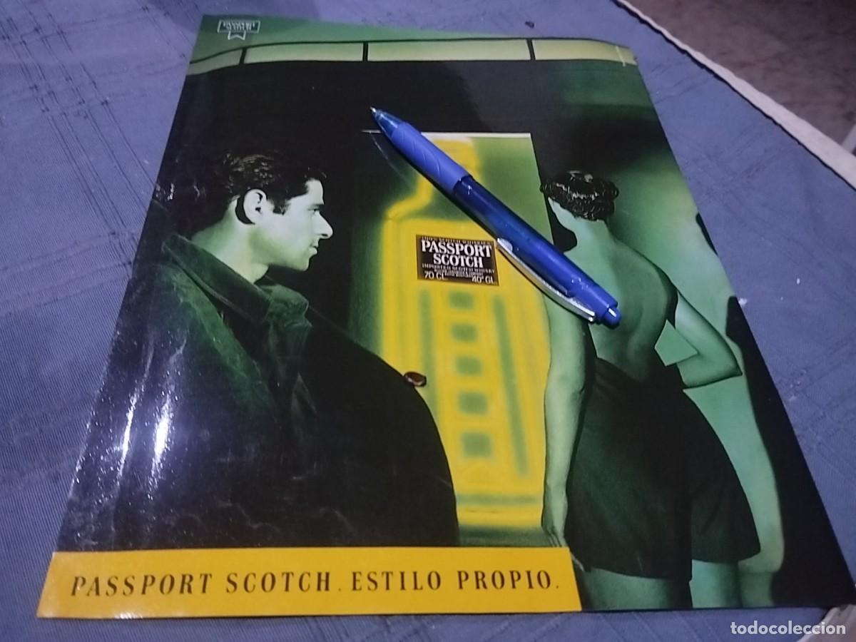 Coleccionismo de vinos y licores: WHISKY PASSPORT SCOTCH ANUNCIO PUBLICIDAD REVISTA 1992 BONITO PARA ENMARCAR