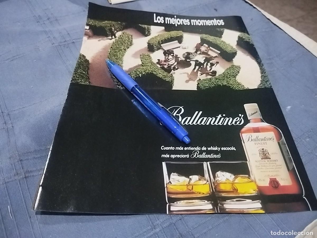 Coleccionismo de vinos y licores: WHISKY BALLANTINE'S ANUNCIO PUBLICIDAD REVISTA 1992 BONITO PARA ENMARCAR