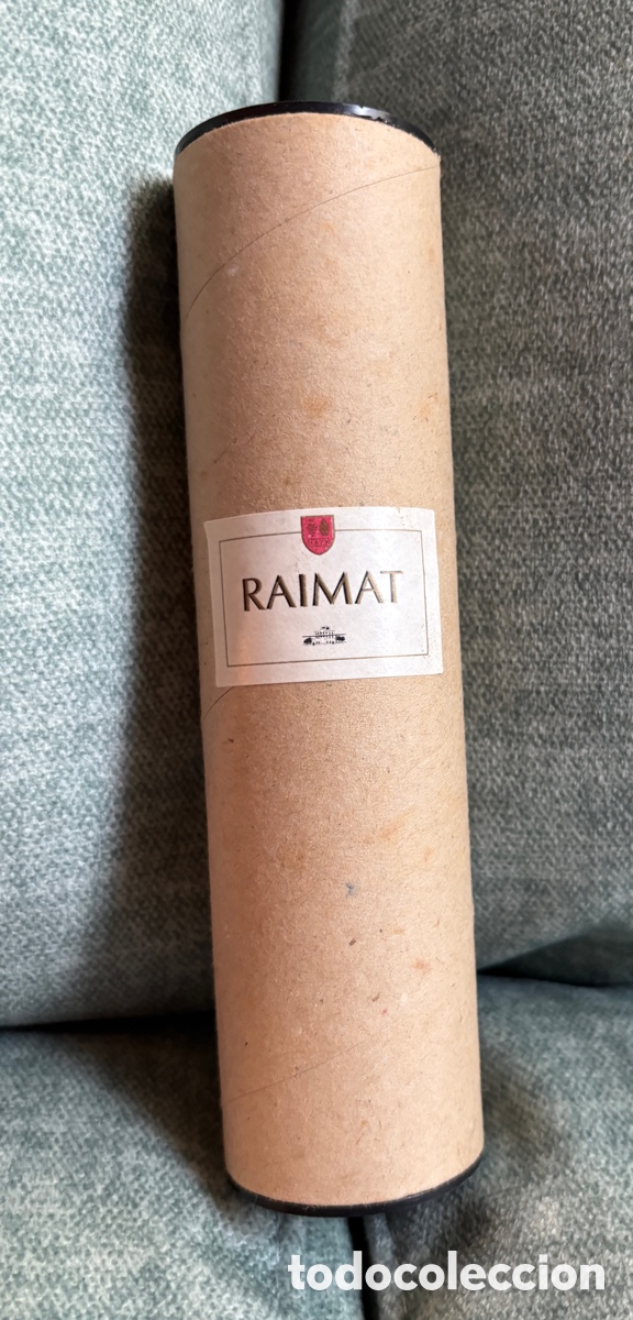 Coleccionismo de vinos y licores: (L*023*) Term&oacute;metro de vino RAIMAT, mango madera, funda original y folleto
