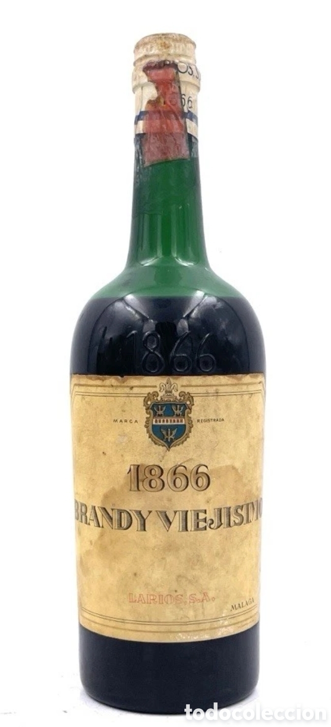 Coleccionismo de vinos y licores: Botella brandy viej&iacute;simo 1866 de Larios
