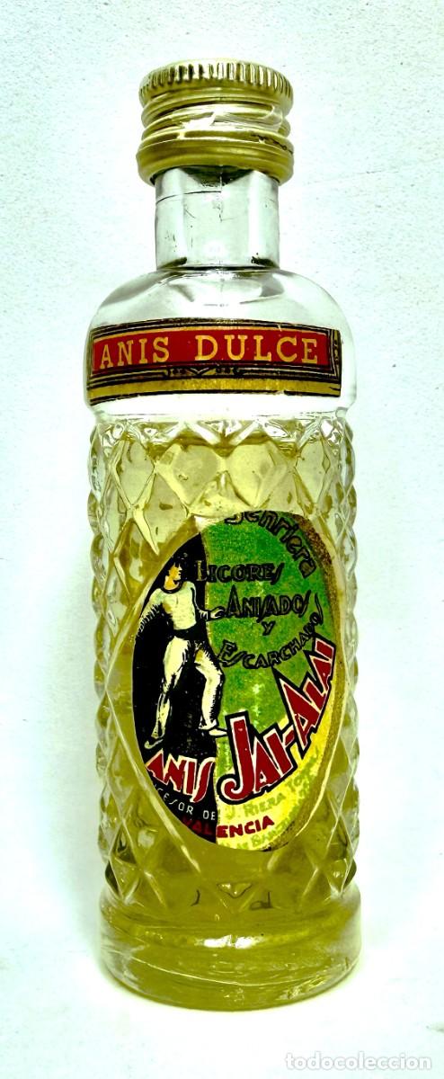 Coleccionismo de vinos y licores: BOTELLIN ANIS JAI - ALAI de VALENCIA