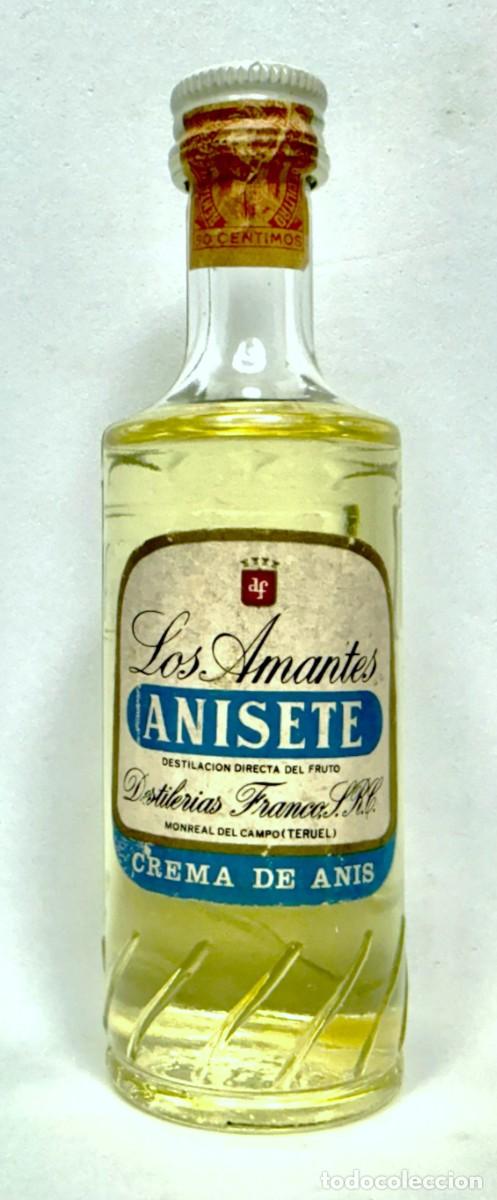 Coleccionismo de vinos y licores: BOTELLIN ANIS ANISETE LOS AMANTES