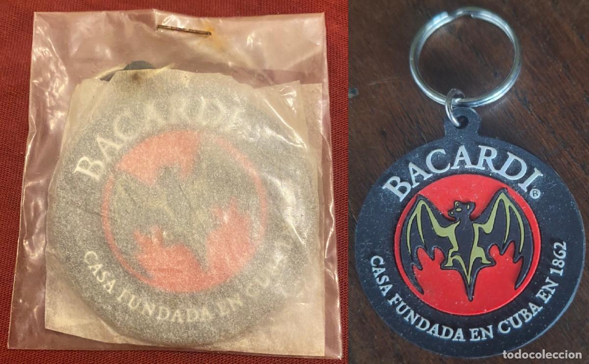 Coleccionismo de vinos y licores: Llavero publicitario de Ron Bacard&iacute;. De goma flexible. Vintage a&ntilde;os 90. Nuevo cerrado en su pl&aacute;stico