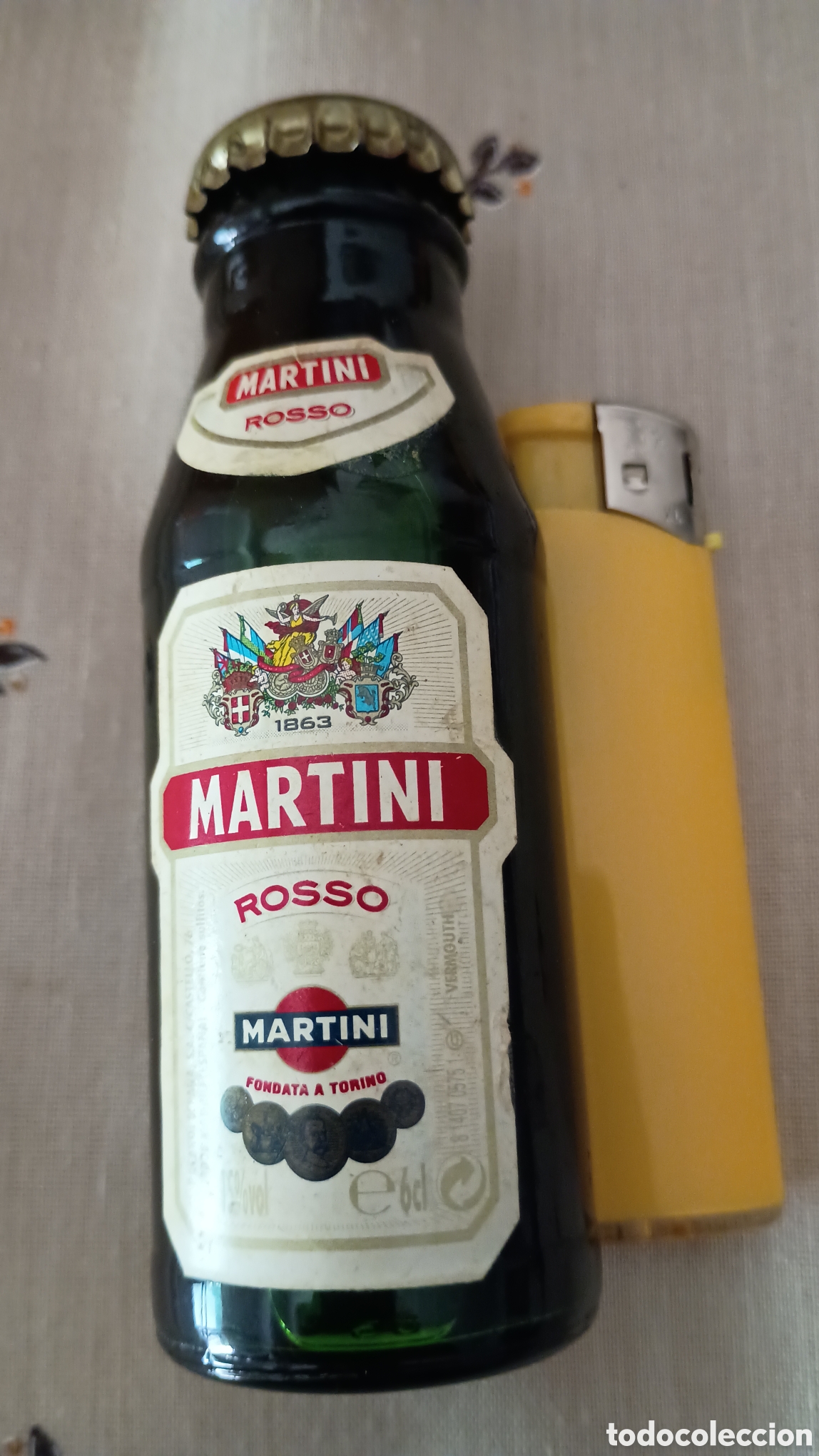 Coleccionismo de vinos y licores: Botellita Martini Rosso