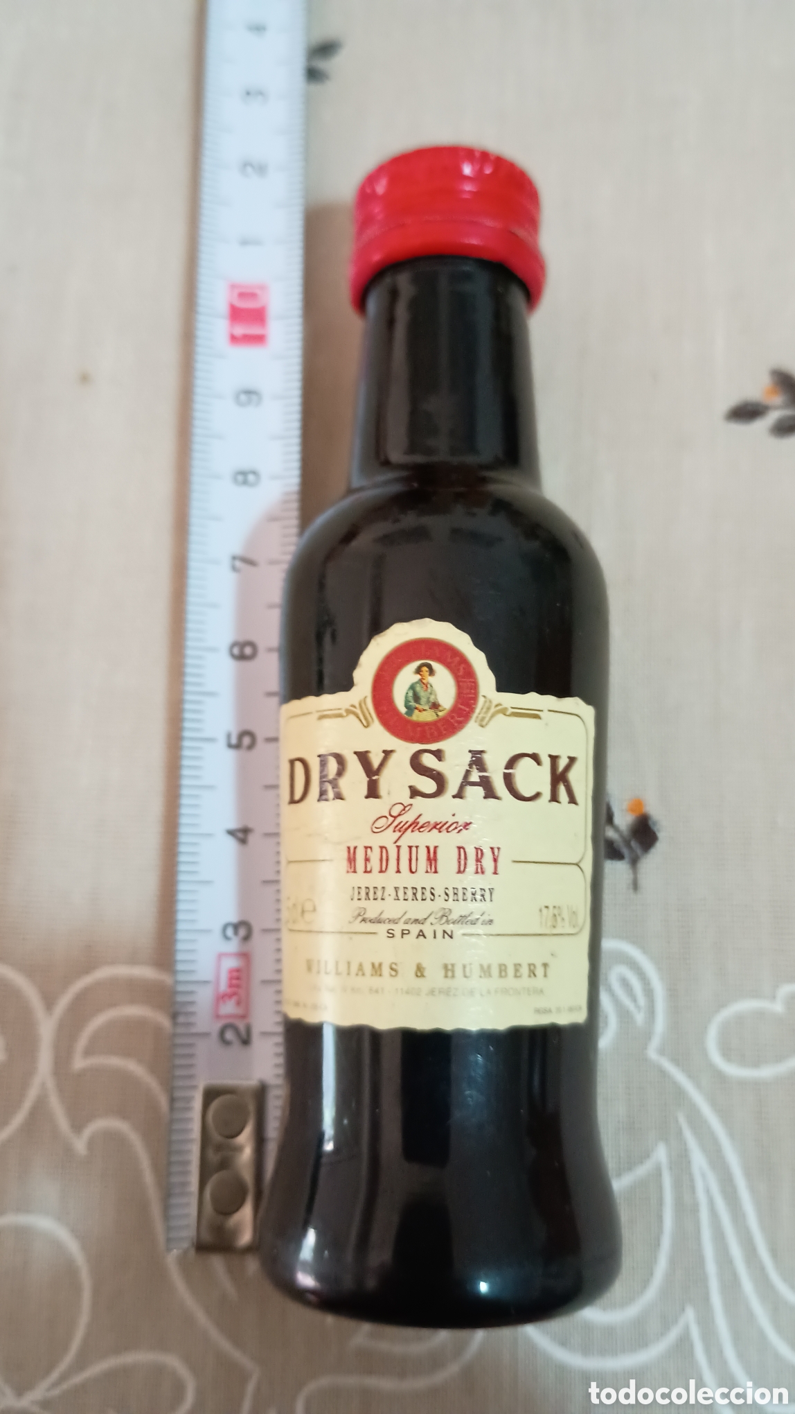 Coleccionismo de vinos y licores: Botellita dry sack medium
