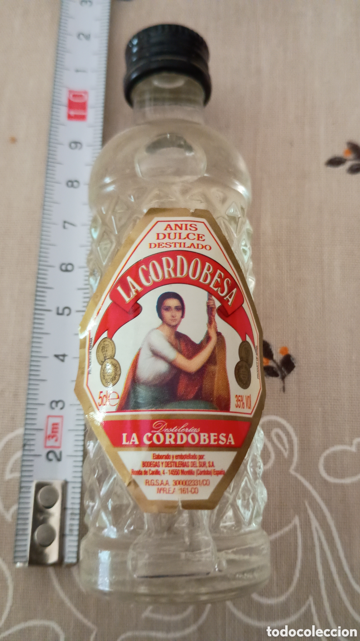 Coleccionismo de vinos y licores: Botellita an&iacute;s dulce la cordobesa