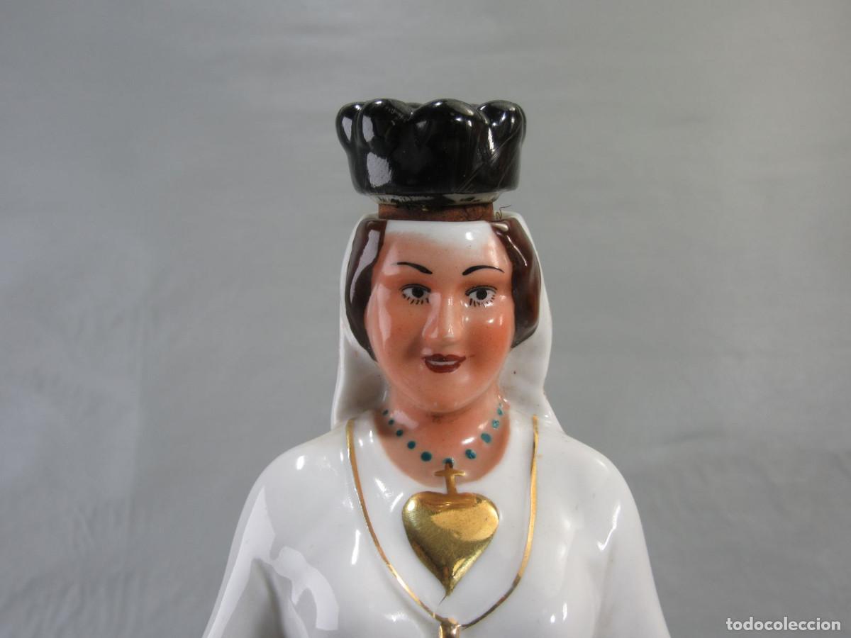 Coleccionismo de vinos y licores: Botella de Vino Vinho Bandeira. Porcelana Santa Clara Vigo. &Aacute;lvarez.
