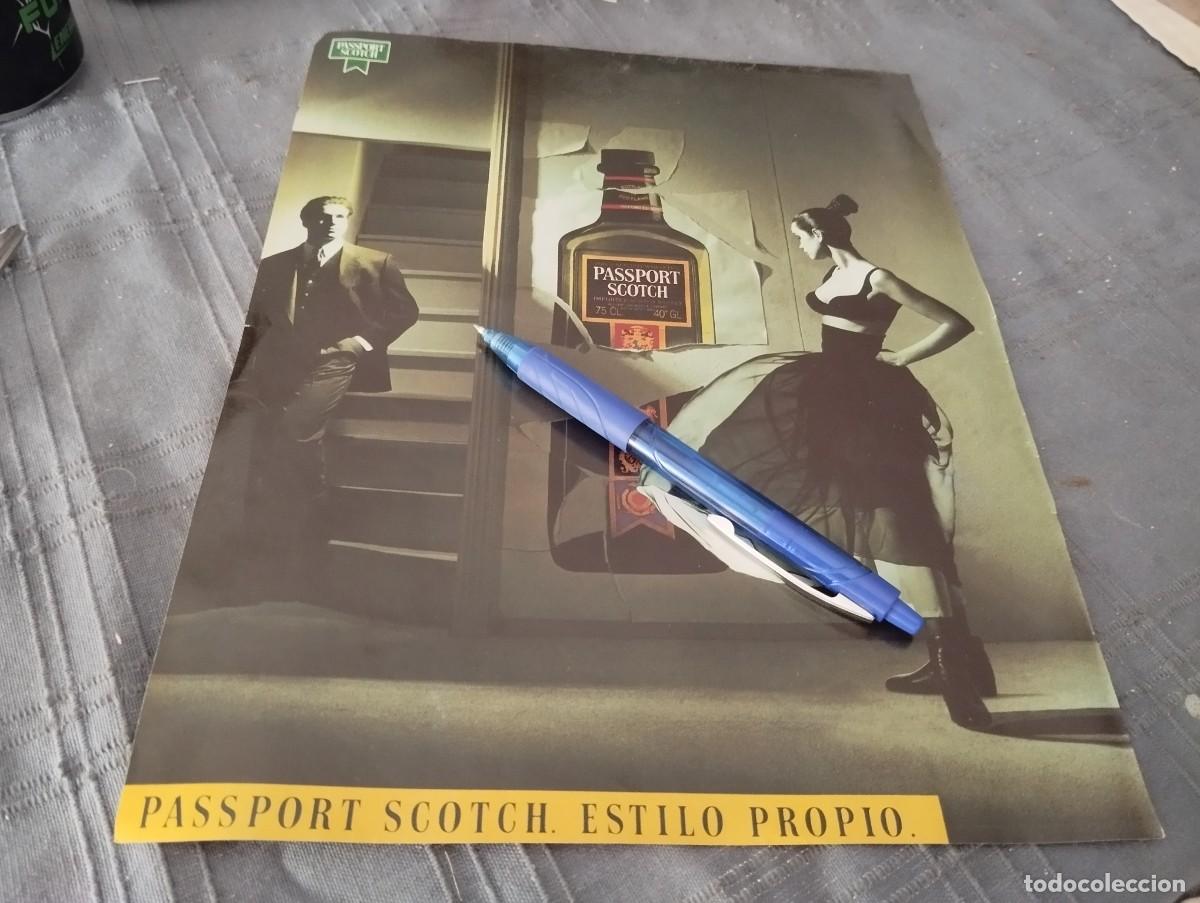 Coleccionismo de vinos y licores: WHISKY PASSPORT SCOTCH ANUNCIO PUBLICIDAD REVISTA 1992 BONITO PARA ENMARCAR