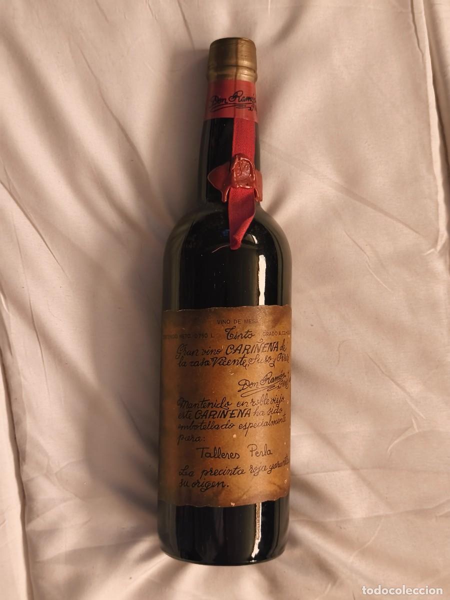 Coleccionismo de vinos y licores: vino Cari&ntilde;ena Don Ram&oacute;n de la Casa Vicente Suso y P&eacute;rez . Vintage . A&ntilde;o 1976 . Precintada y llena.