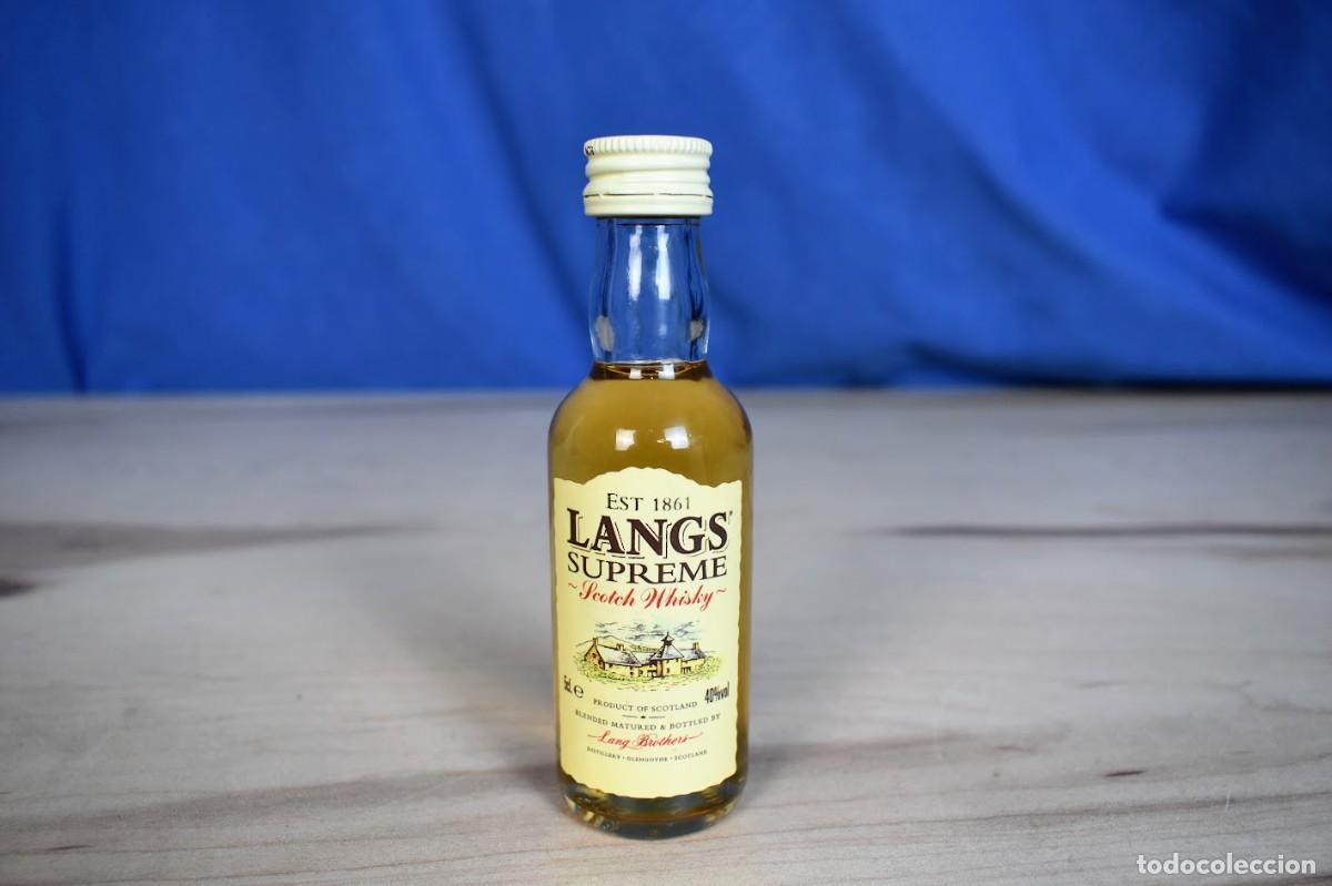 Coleccionismo de vinos y licores: Botell&iacute;n Whisky Escoces Langs supreme