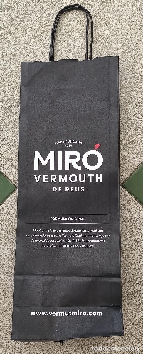 Coleccionismo de vinos y licores: BOLSA DE PAPEL - VERMOUTH MIRO DE REUS