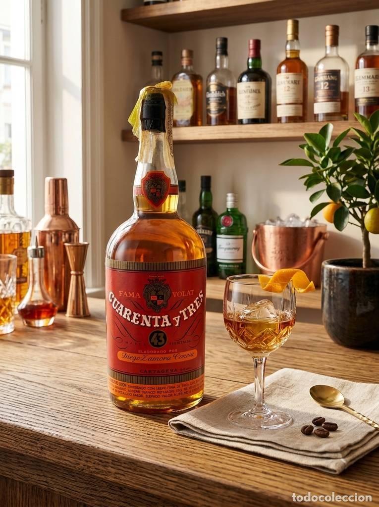 Coleccionismo de vinos y licores: ANTIGUA BOTELLA DE LICOR 43