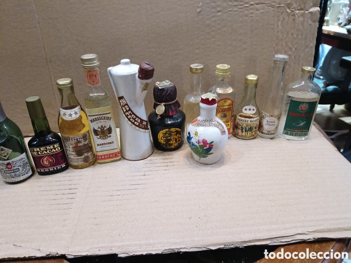 Coleccionismo de vinos y licores: 12 botellitas del licor de colecci&oacute;n todas precintadas