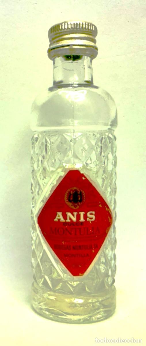 Coleccionismo de vinos y licores: BOTELLIN ANIS DULCE MONTULIA