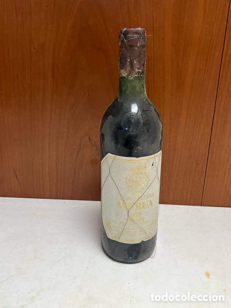 Collection of wines and liquors: BOTELLA DE VINO MURUA GRAN RESERVA 1978