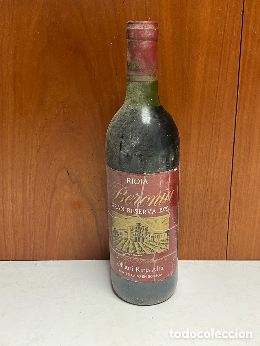 Collection of wines and liquors: BOTELLA DE VINO BERONIA GRAN RESERVA