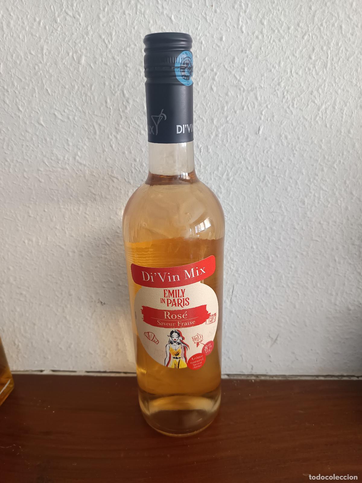 Coleccionismo de vinos y licores: VINO ROSAO ROSE SAVEIR FRAISE, DI'VIN MIX, EDICION ESPECIAL EMILY IN PARIS, FRANCIA,