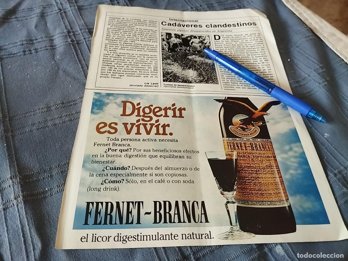 Collection of wines and liquors: LICOR FERNET BRANCA ANUNCIO PUBLICIDAD REVISTA