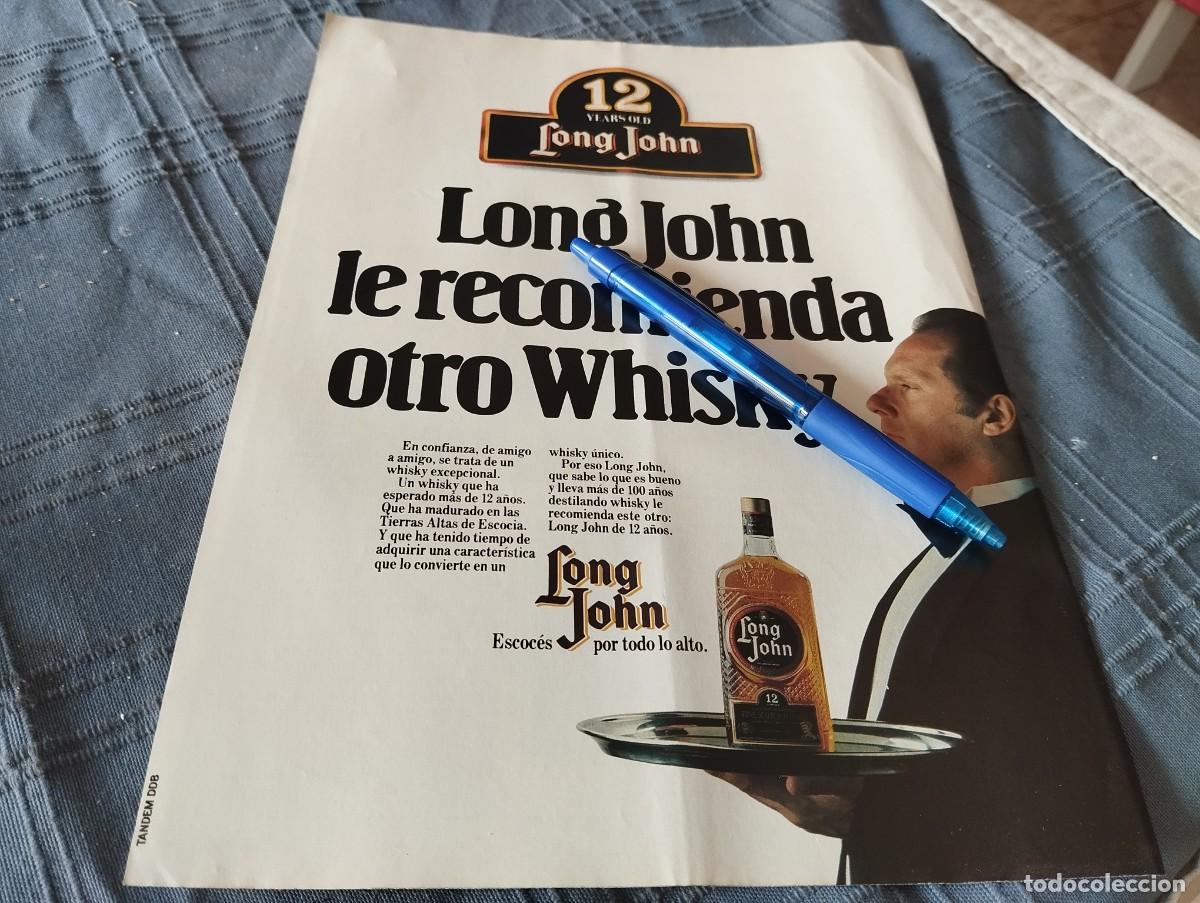 Coleccionismo de vinos y licores: WHISKY LONG JOHN ANUNCIO PUBLICIDAD REVISTA