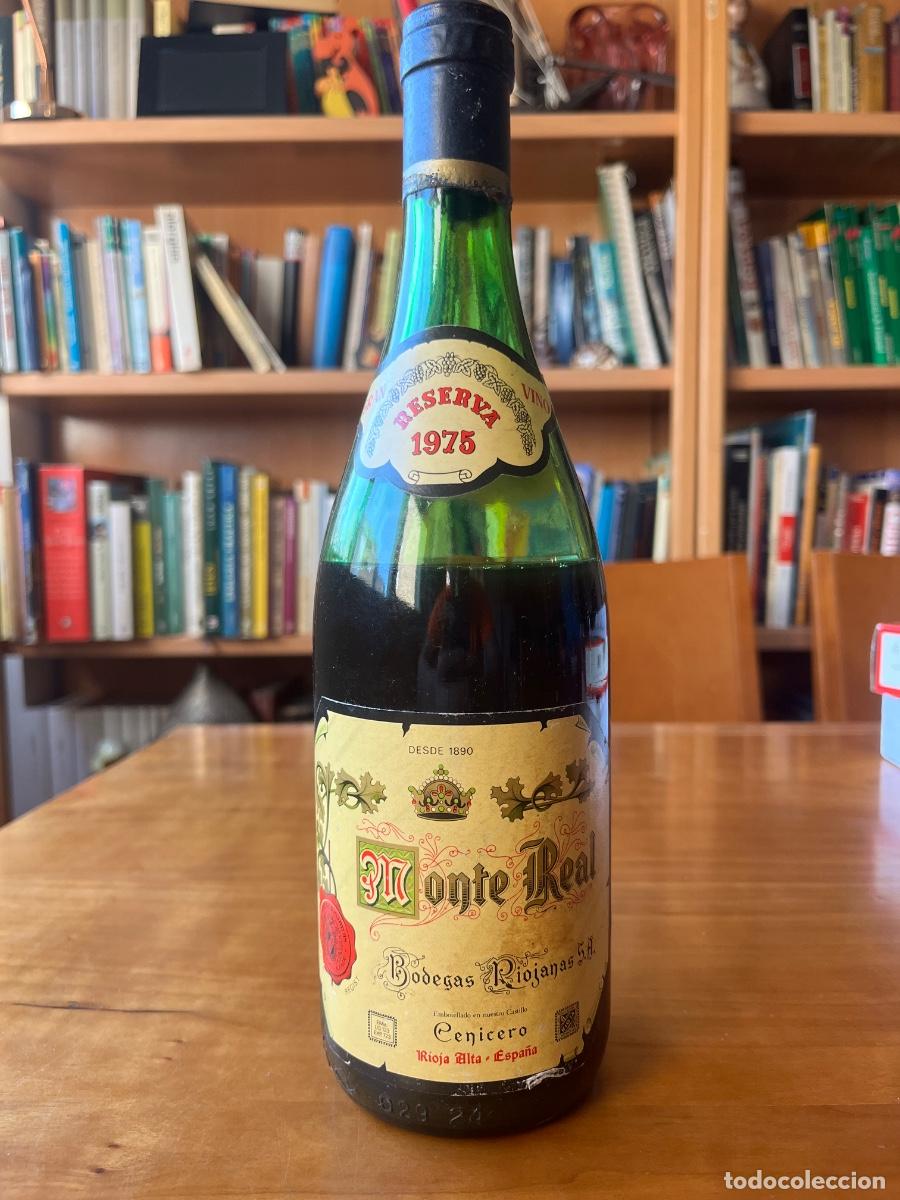 Coleccionismo de vinos y licores: Monte Real Reserva 1975 Rioja Alta &ndash; Bodegas Riojanas &ndash; Botella Antigua Sin Abrir