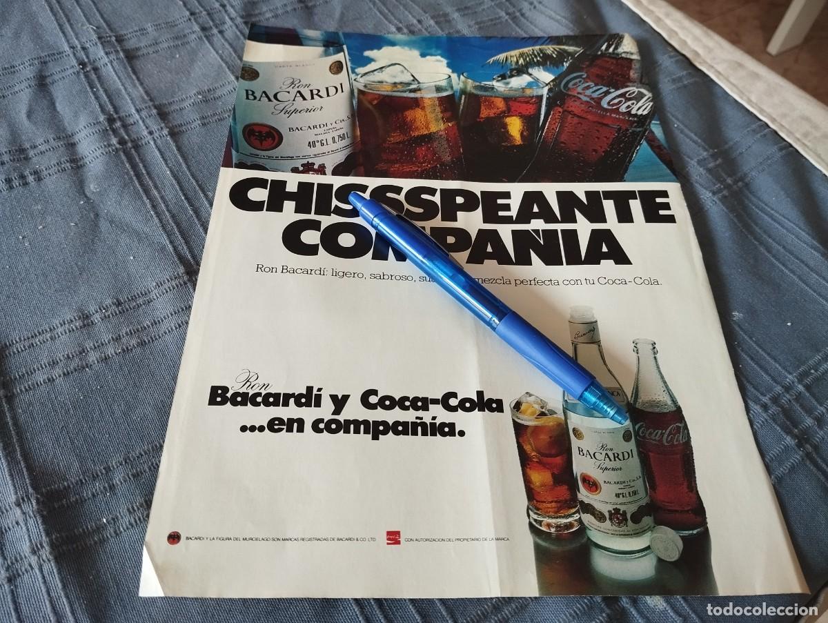 Coleccionismo de vinos y licores: RON BACARDI Y COCA COLA ANUNCIO PUBLICIDAD REVISTA