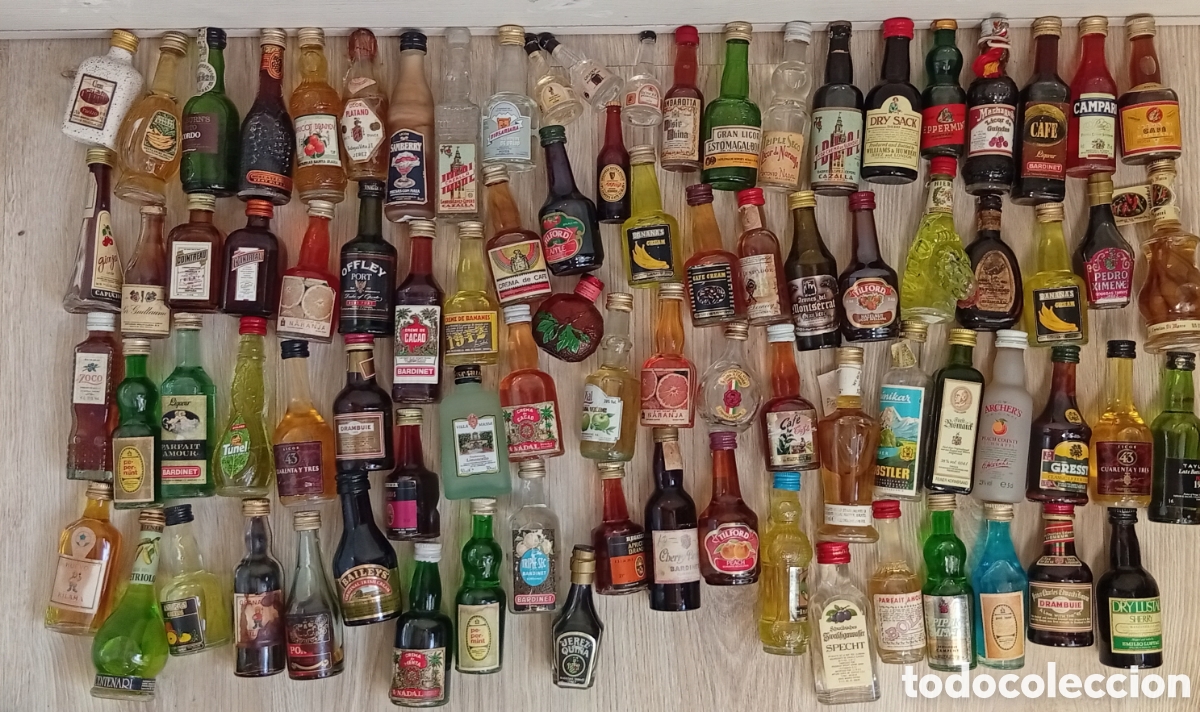 Coleccionismo de vinos y licores: Botellitas de miniaturas de licor de colecci&oacute;n