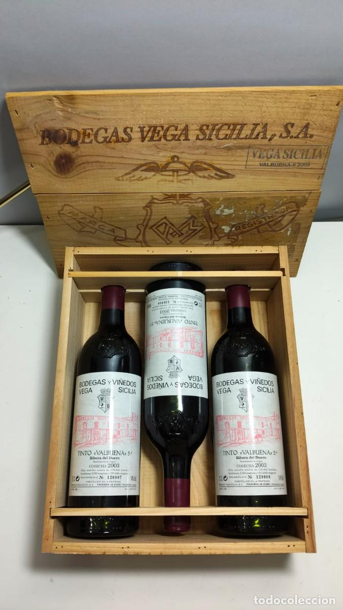Collectionnisme de vins et liqueurs: Botella de Vino Vega Sicilia Tinto Valbuena 5&ordm; Cosecha 2003
