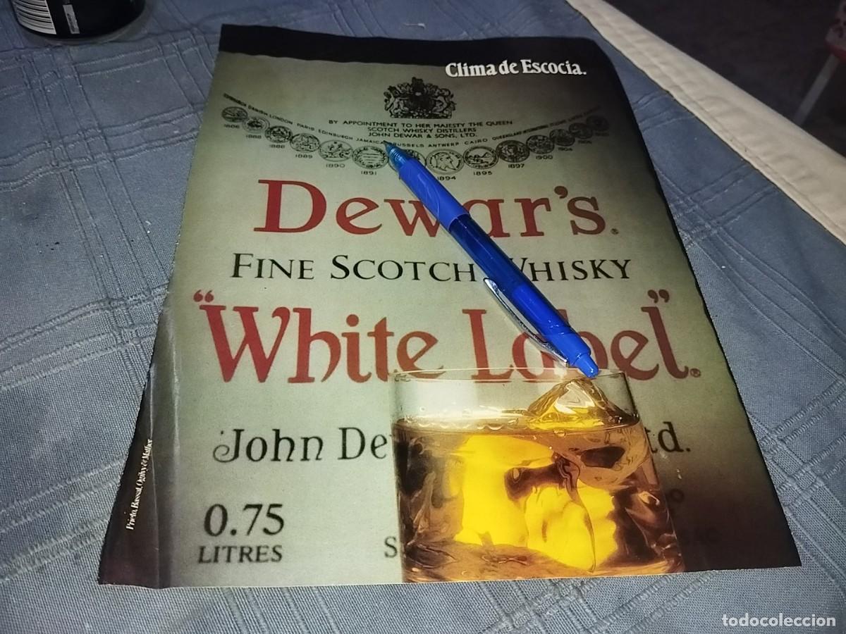 Coleccionismo de vinos y licores: WHISKY DEWAR'S WHITE LABEL ANUNCIO PUBLICIDAD REVISTA