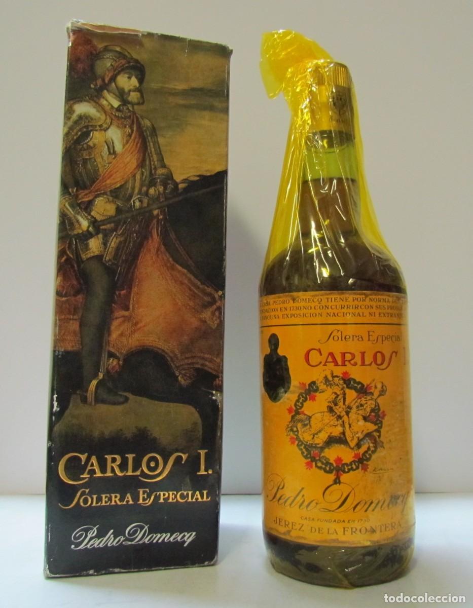 Coleccionismo de vinos y licores: 1 x Brandy Carlos I, Solera Especial