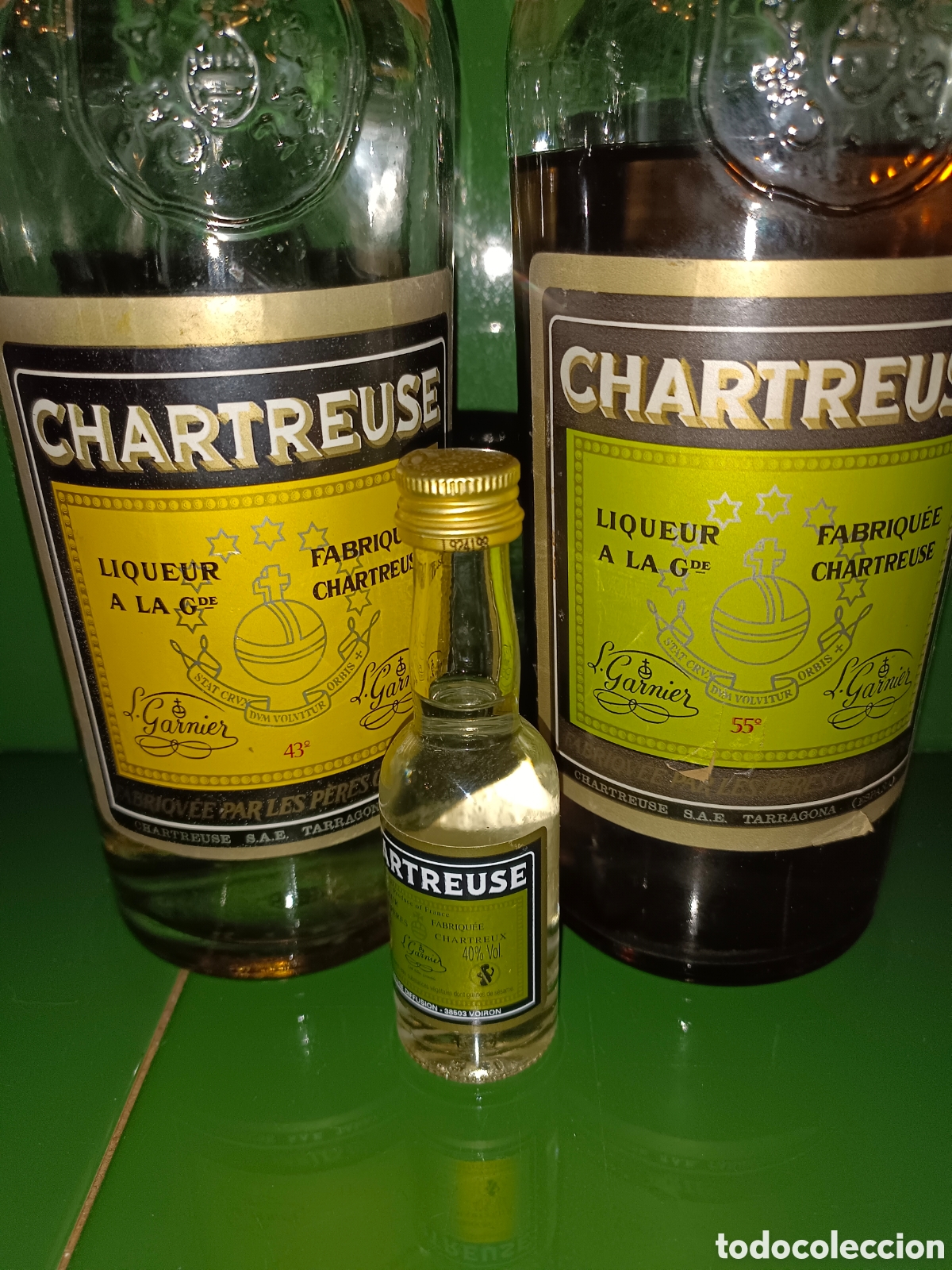 Coleccionismo de vinos y licores: 3 Botellas de Chartreuse