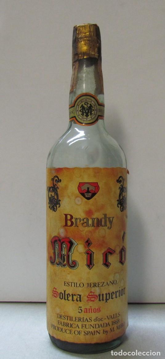 Coleccionismo de vinos y licores: 1 x Brandy Miro, Solera Superior 5 A&ntilde;os, estilo Jerezano