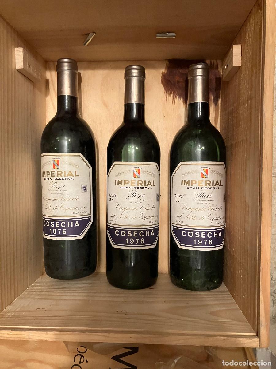 Coleccionismo de vinos y licores: Lote 3 botellas Imperial Gran Reserva 1976