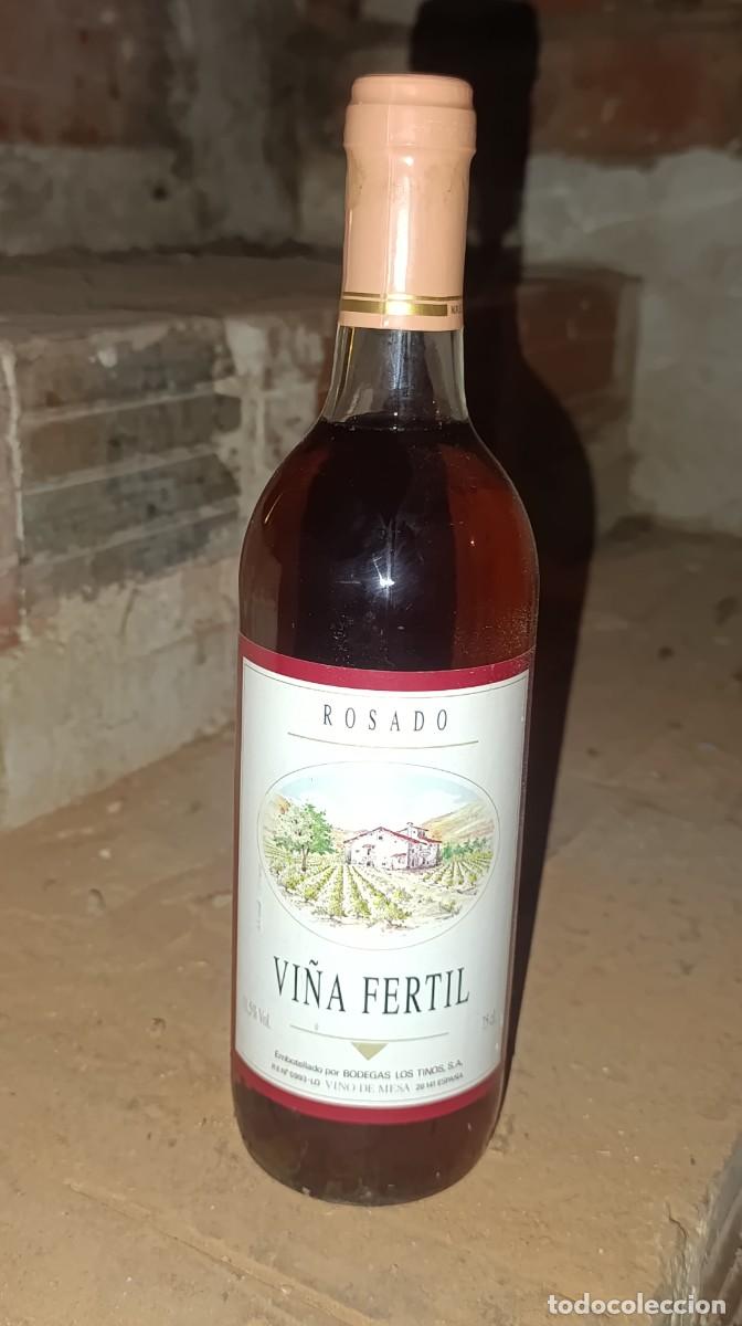 Coleccionismo de vinos y licores: Botella de vino VI&Ntilde;A FERTIL