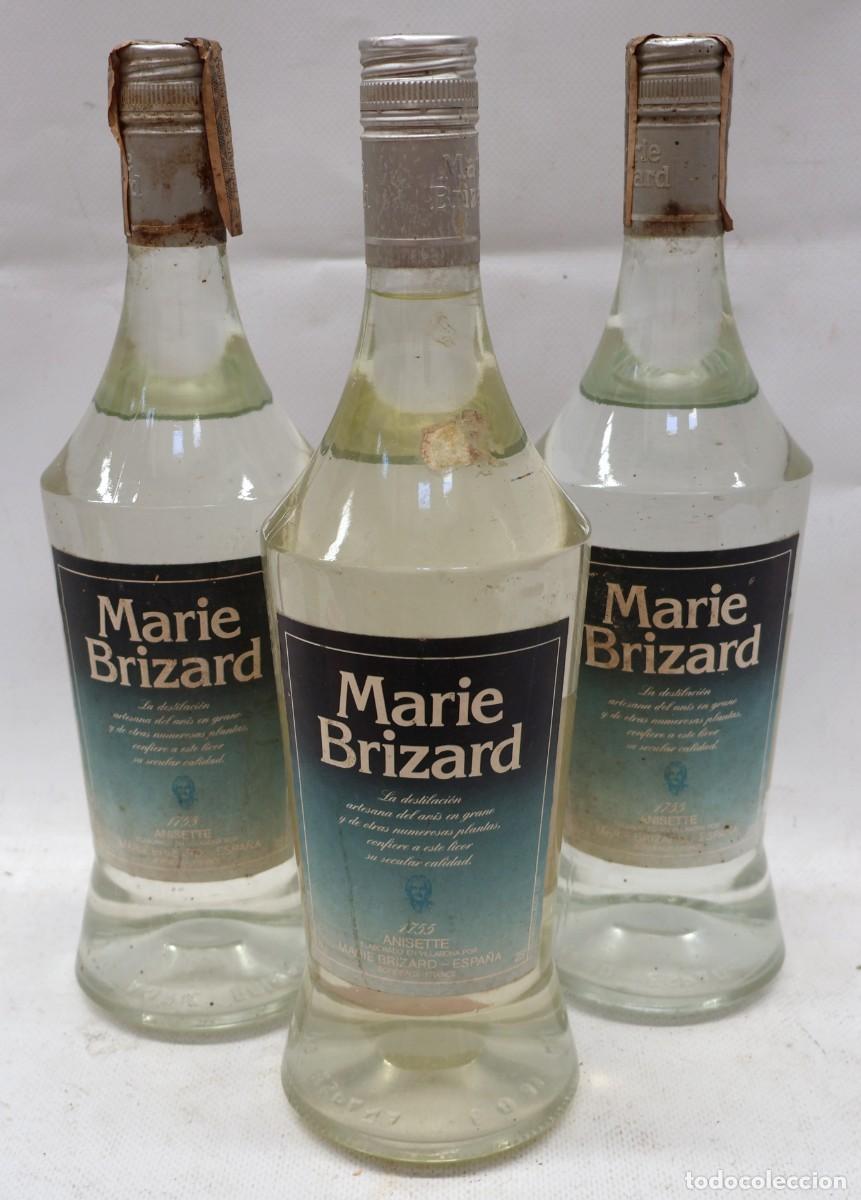 Coleccionismo de vinos y licores: LOTE DE 3 BOTELLAS DE LICOR MARIE BRIZARD
