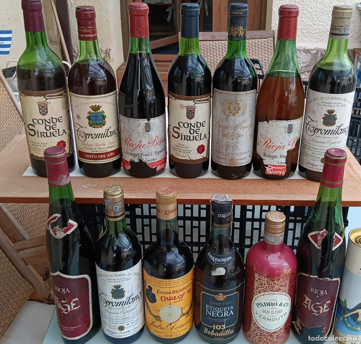 Coleccionismo de vinos y licores: Licores y vinos antiguos a&ntilde;o 1970