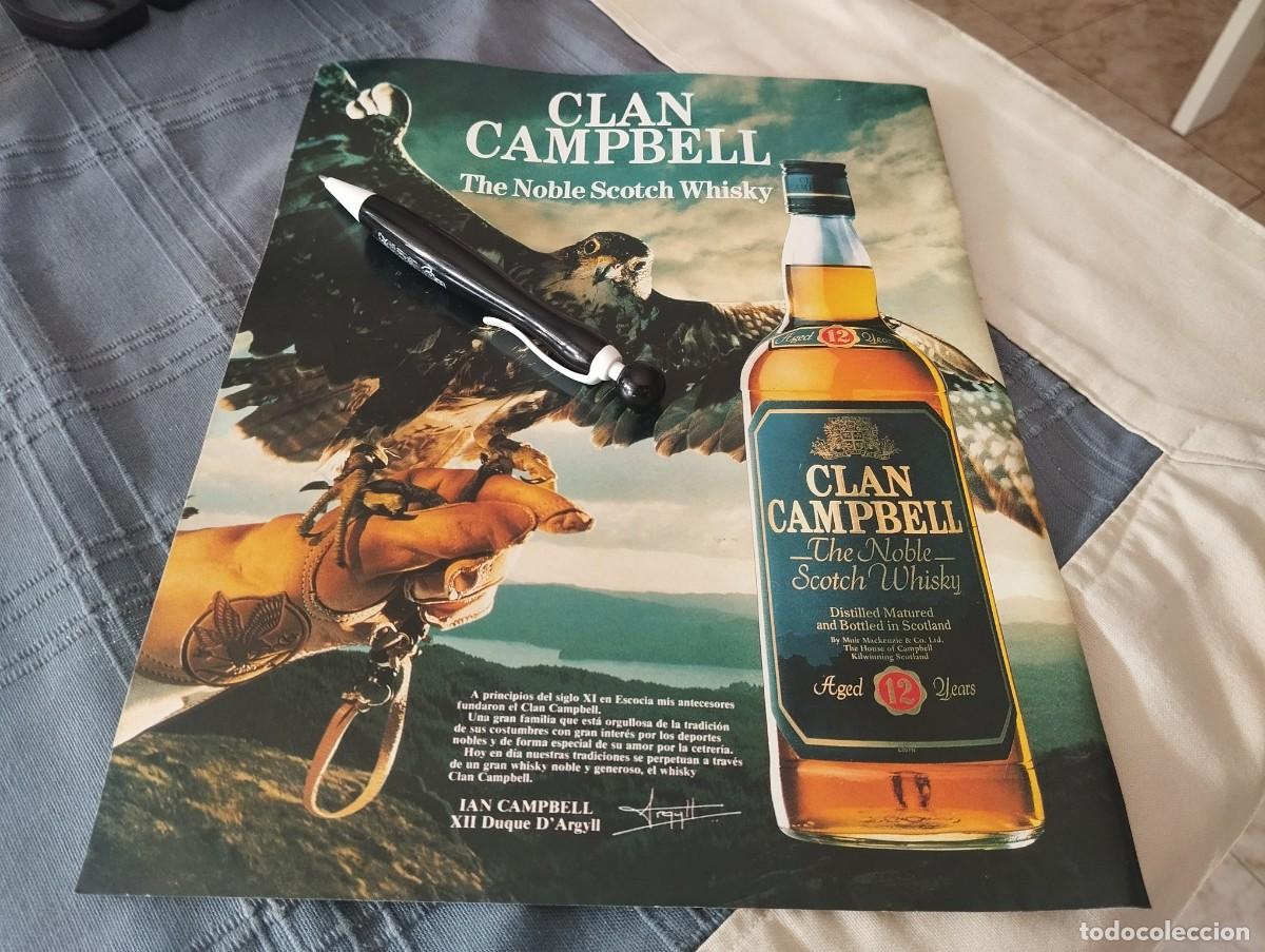 Coleccionismo de vinos y licores: WHISKY CLAN CAMPBELL ANUNCIO PUBLICIDAD REVISTA 1989