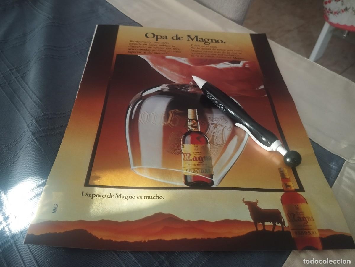 Coleccionismo de vinos y licores: BRANDY MAGNO ANUNCIO PUBLICIDAD REVISTA 1989 BONITO PARA ENMARCAR