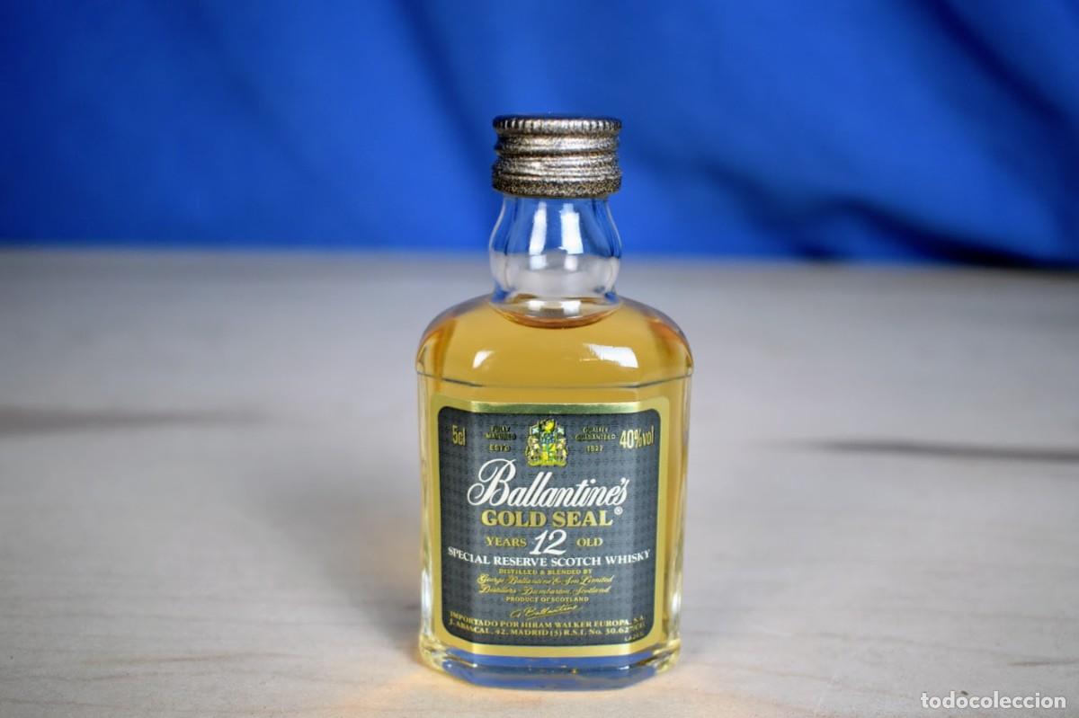 Coleccionismo de vinos y licores: Botell&iacute;n de Whisky Ballantines&acute;s Gol Seal 12 a&ntilde;os a&ntilde;os 80