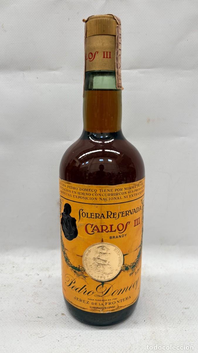 Collezionismo di vini e liquori: BOTELLA BRANDY CARLOS III SOLERA RESERVADA PEDRO DOMECQ 75 CL