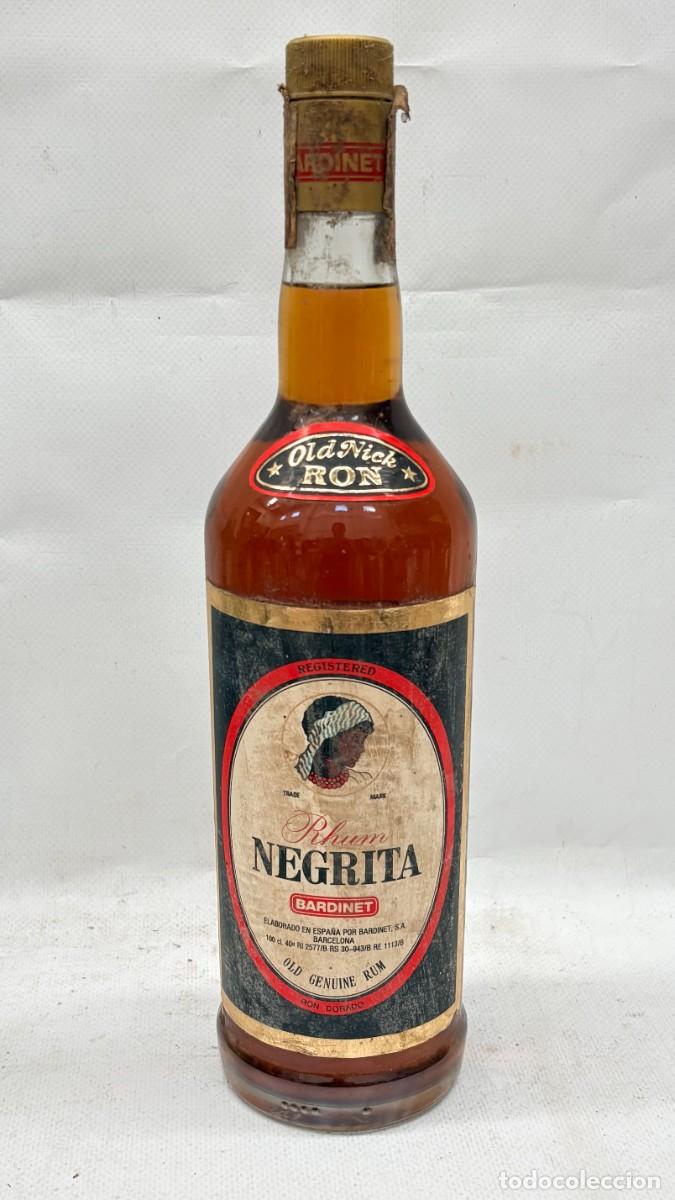 Collectionnisme de vins et liqueurs: BOTELLA RON NEGRITA OLD NICK RON DORADO BARDINET 1 L