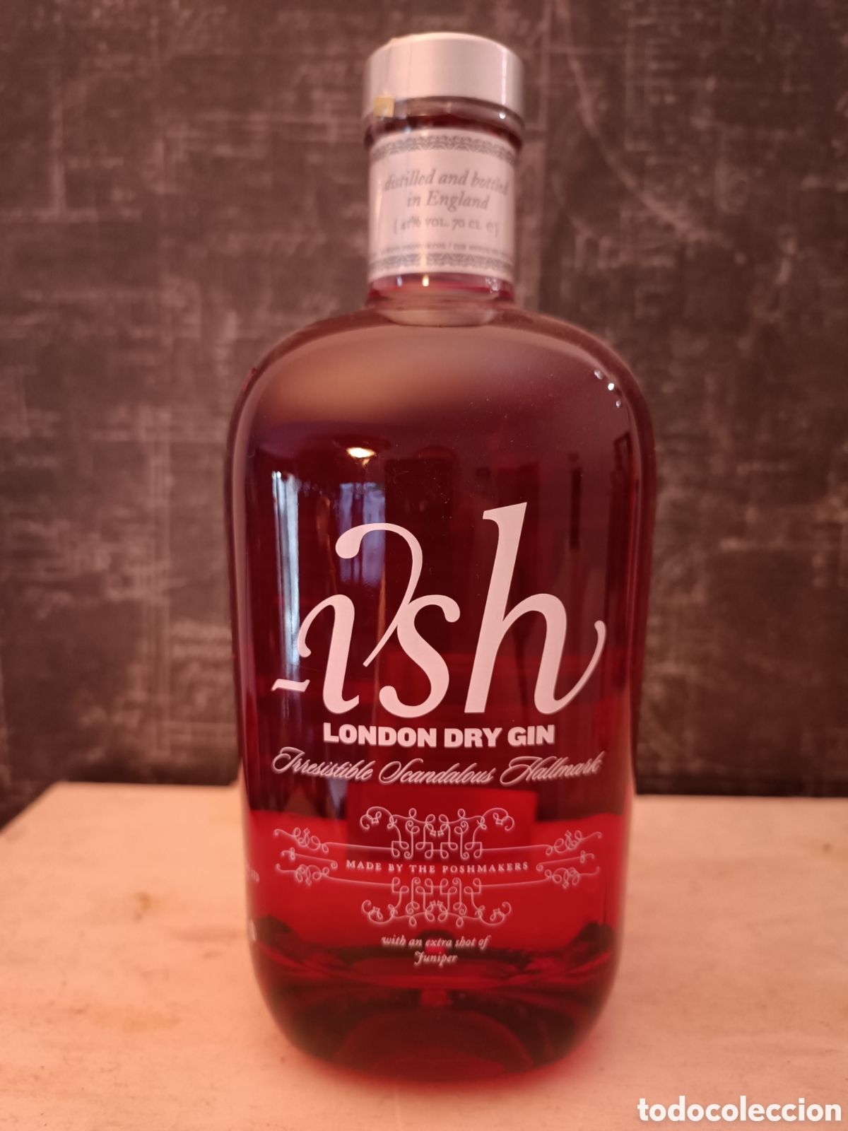 Coleccionismo de vinos y licores: BOTELLA DE GINEBRA PREMIUM LONDON DRY &rdquo;ISH&rdquo;.