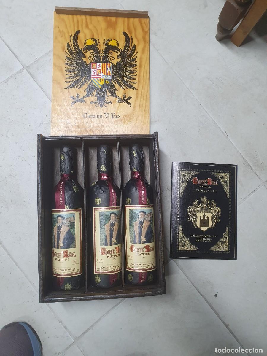 Coleccionismo de vinos y licores: Estuche Colecci&oacute;n Corte Real Platinum &rdquo;Carolus V Rex&rdquo; - Vi&ntilde;a Extreme&ntilde;a