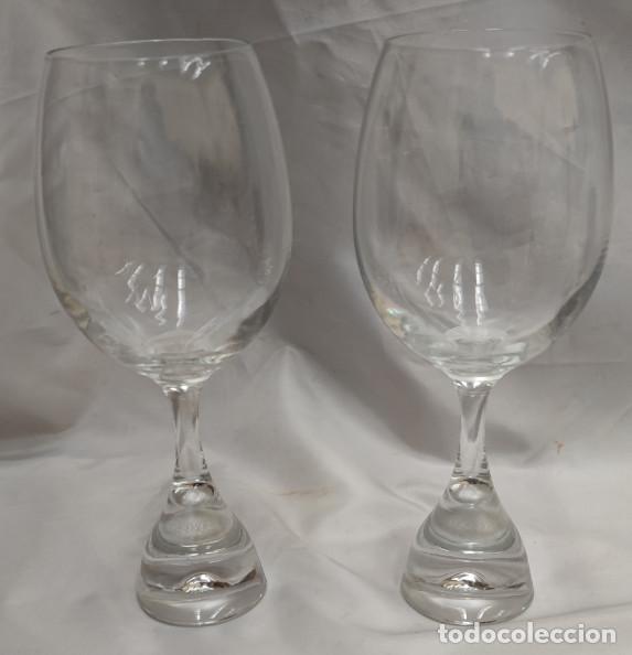 Coleccionismo de vinos y licores: JUEGO DE 2 COPAS DE VINO OFICAL DE RIOJA, 21,5 CM DE ALTAS