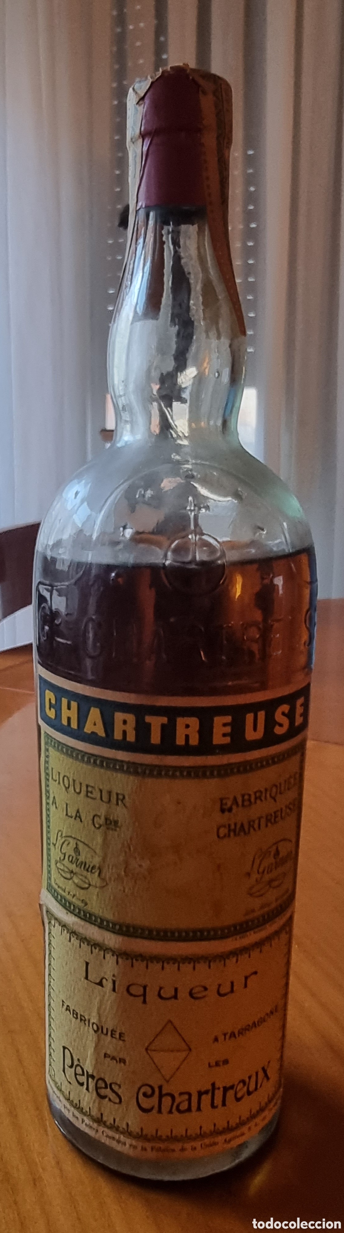 Coleccionismo de vinos y licores: Botella Chartreuse Tarragona original y con precinto ved fotos