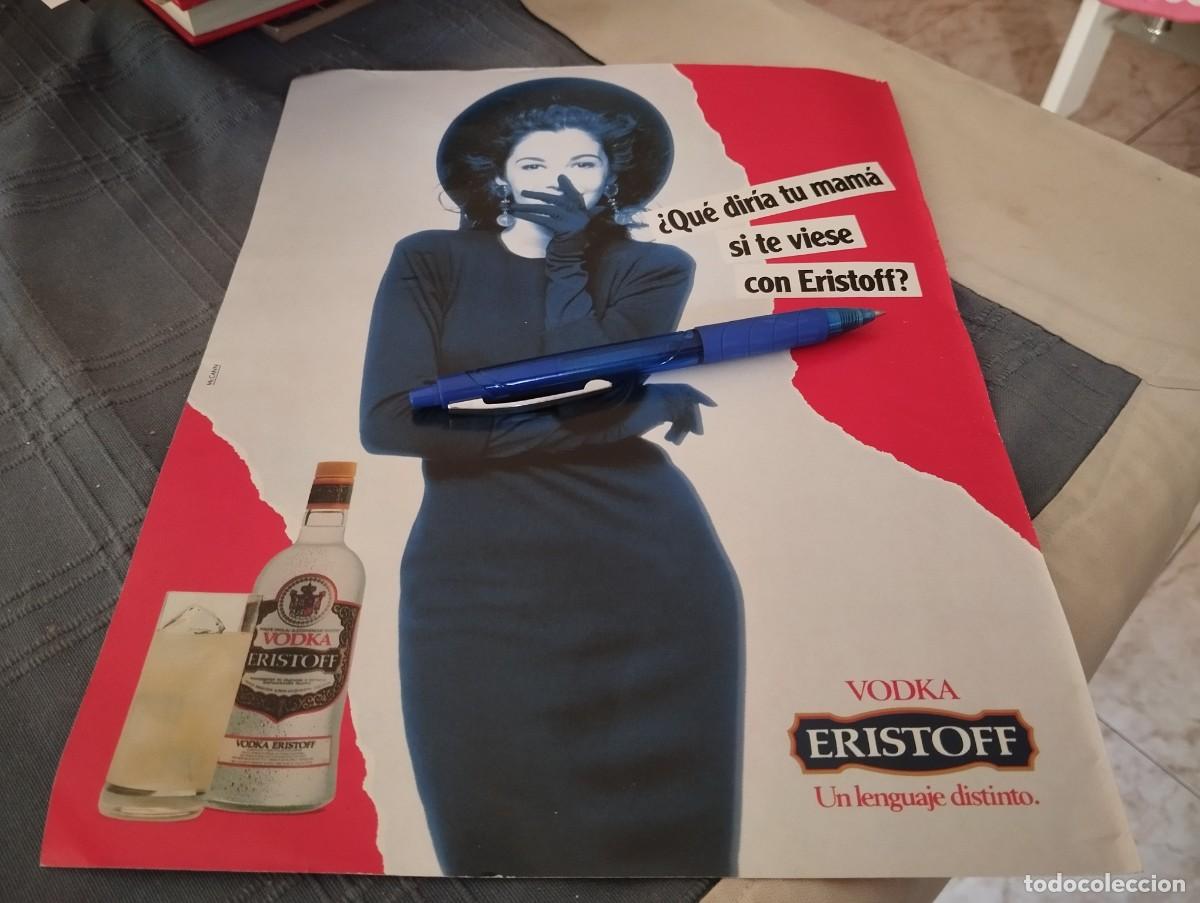 Coleccionismo de vinos y licores: VODKA ERISTOFF ANUNCIO PUBLICIDAD REVISTA 1992 BONITO PARA ENMARCAR