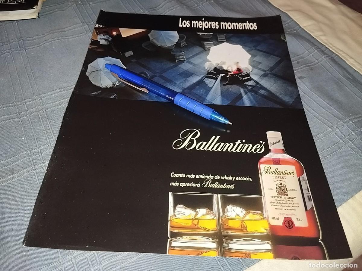 Coleccionismo de vinos y licores: WHISKY BALLANTINE'S ANUNCIO PUBLICIDAD REVISTA 1992 BONITO PARA ENMARCAR